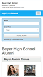 Mobile Screenshot of beyerhighschool.org